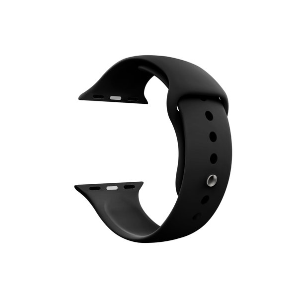 Black Silicone Apple WatchBand (42/44/45/49mm)