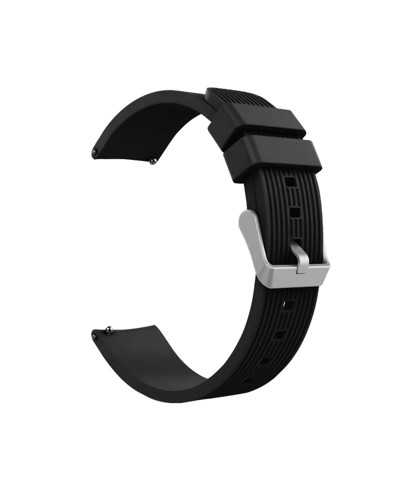 Black Silicone Universal WatchBand (20mm) Buy At DailyObjects