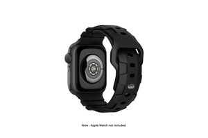 MLB San Francisco Giants Apple Watch Compatible Silicone Band 42/44/45mm -  Black