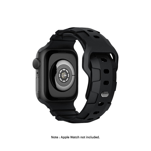 

Black Sport Series Silicone Apple WatchBand (42/44/45/49mm)