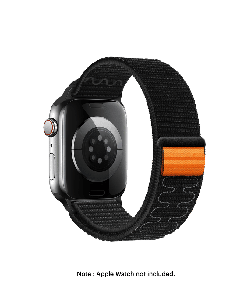 Black Sports Loop Apple WatchBand (42/44/45/49mm) Buy At DailyObjects