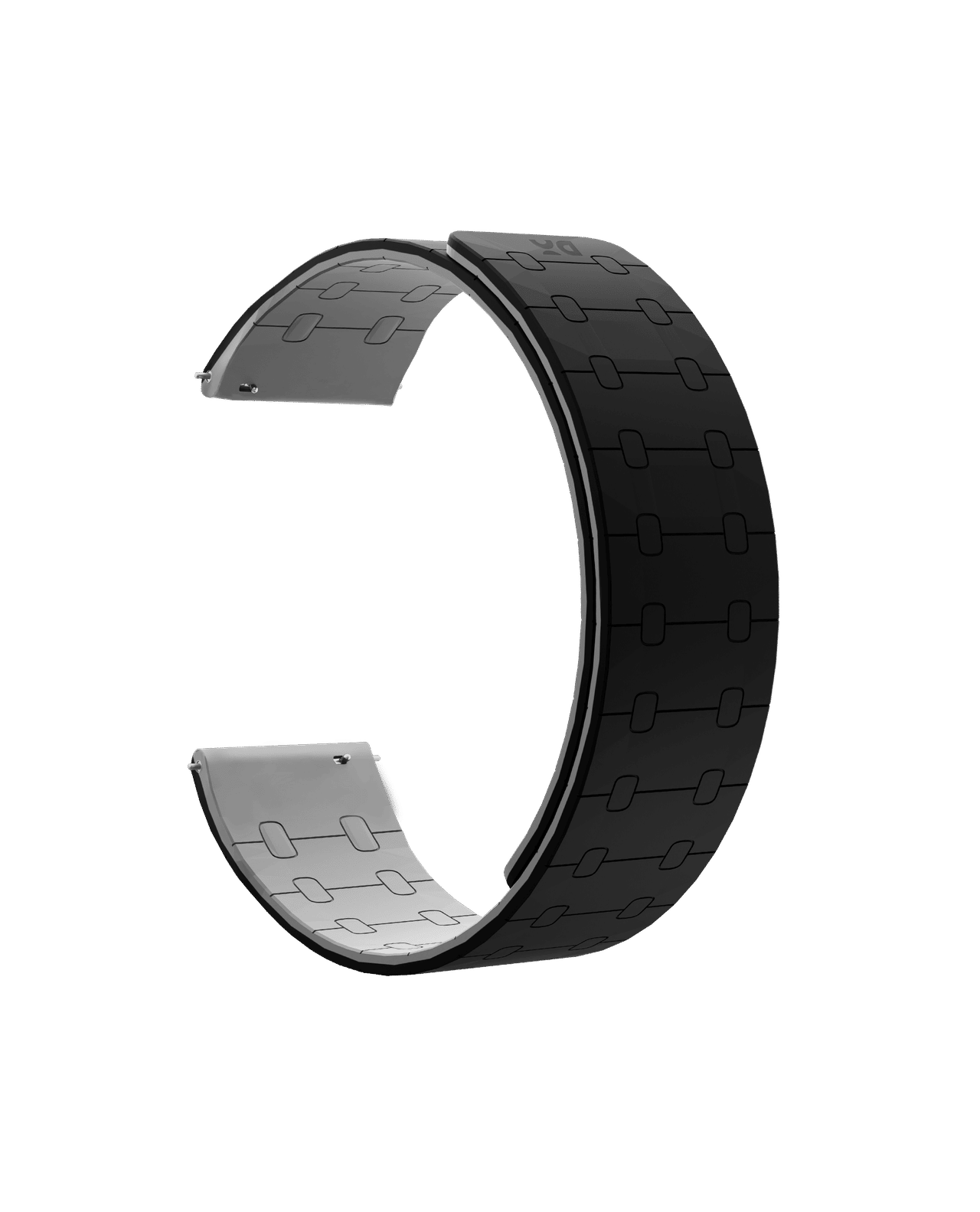 Black Velour Universal WatchBand for Samsung/OnePlus/Fitbit Smartwatches (22mm)
