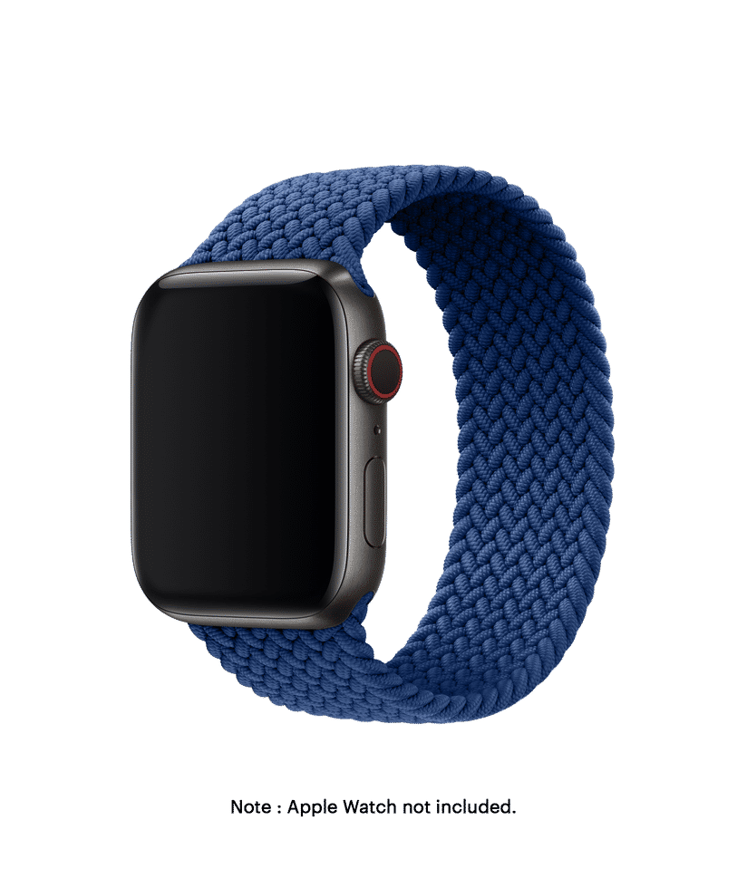 Blue Braided Solo Loop Apple WatchBand (42/44mm) Buy At DailyObjects
