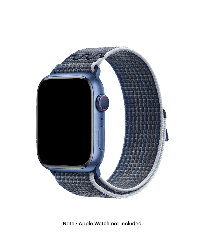 Blue Grey Sports Loop Apple WatchBand 38 40 41mm Buy At DailyObjects