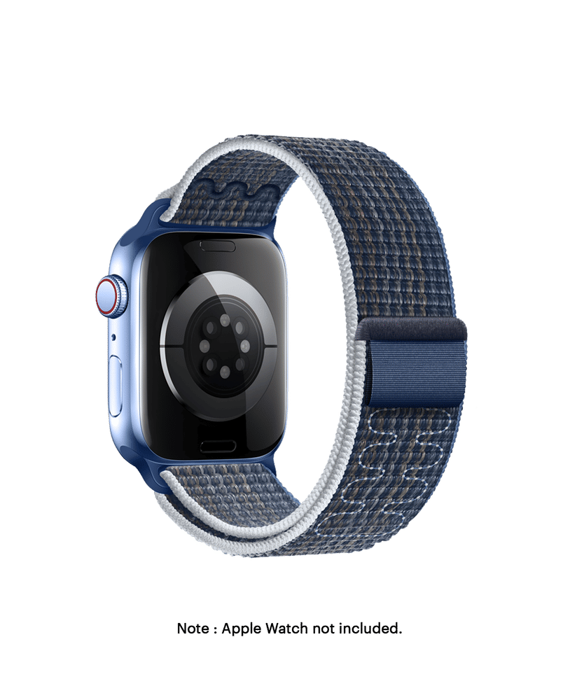 Blue-Grey Sports Loop Apple WatchBand (42/44/45/49mm) Buy At