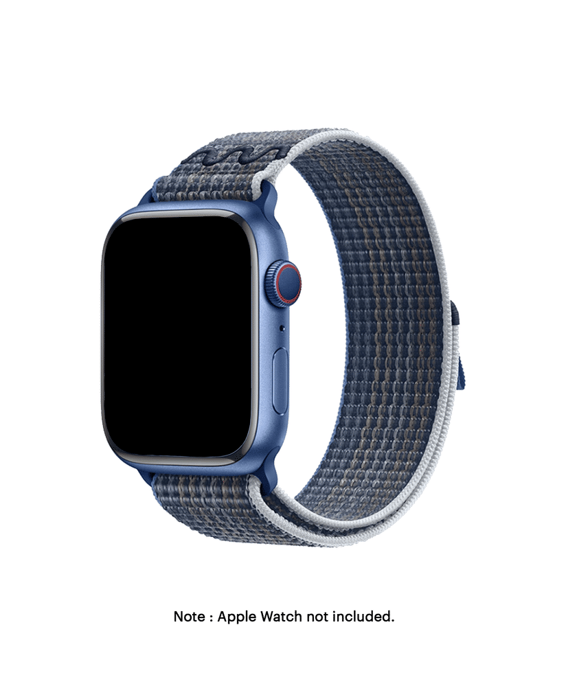 Blue-Grey Sports Loop Apple WatchBand (42/44/45/49mm) Buy At