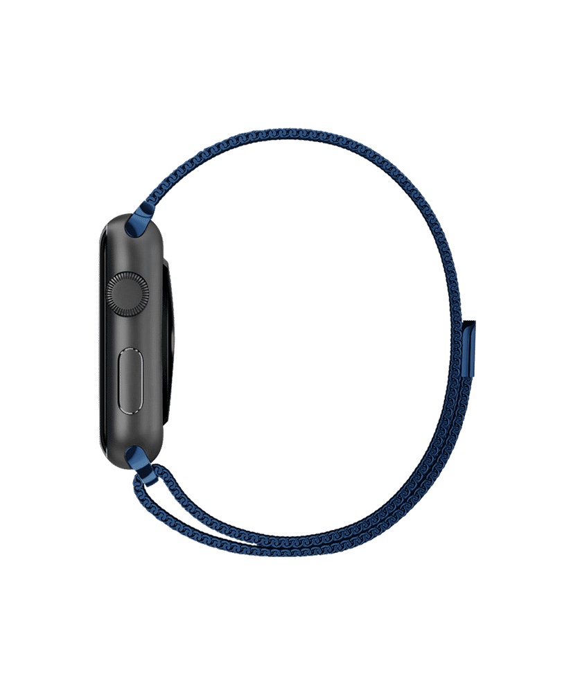 Blue Magnetic Milanese Loop Apple WatchBand 38 40 41mm Buy At