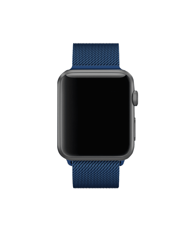 Blue milanese 2025 loop apple watch