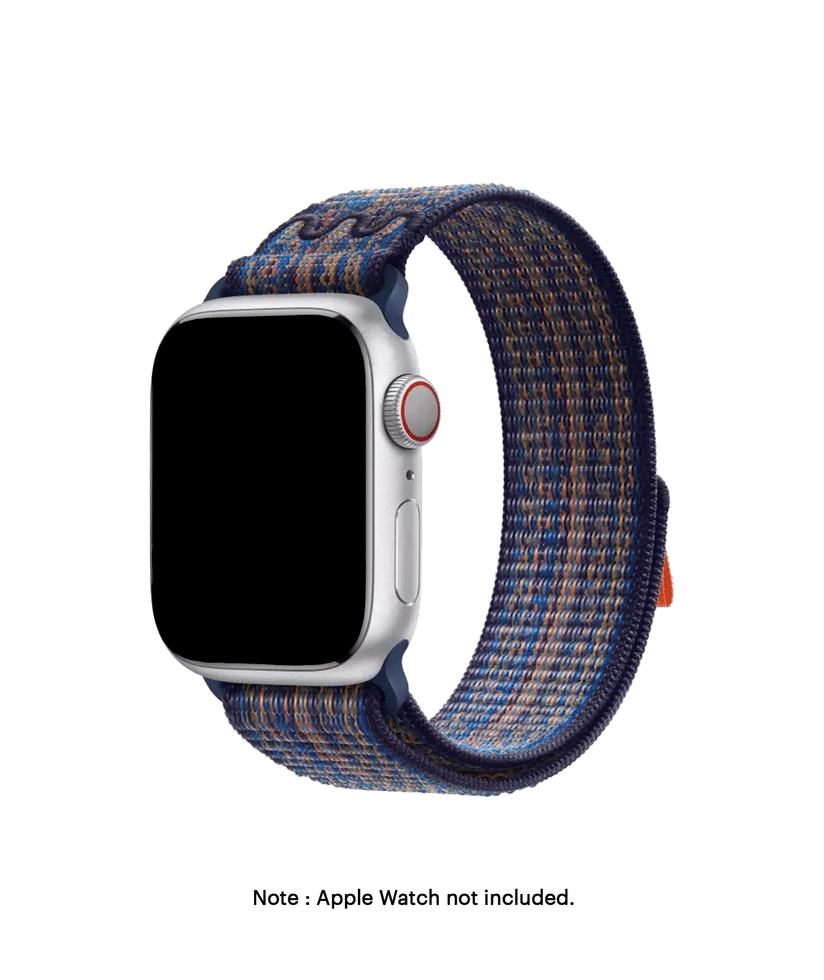 Blue-Orange Sports Loop Apple WatchBand (38/40/41mm) Buy At