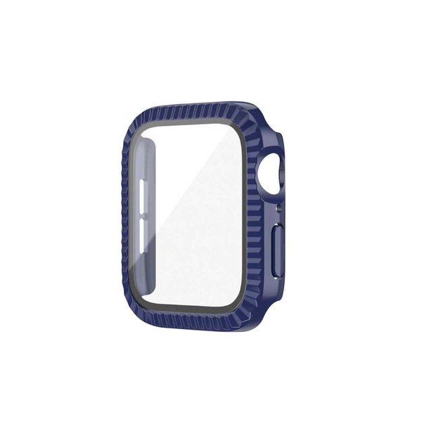 

Blue Ribbed Fit Apple Watch Series Case with Screen Protector (40mm)