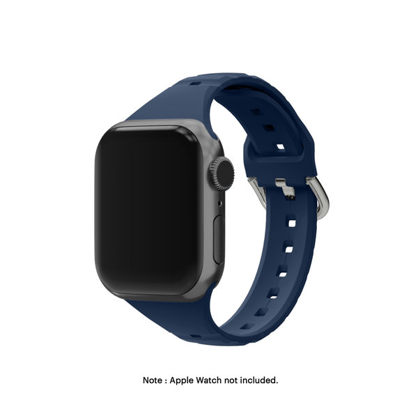 

Blue Ribbed Silicone Apple WatchBand (42/44/45/49mm)