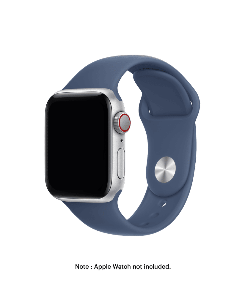 Blue Silicone Apple WatchBand (38/40/41/Series10/11 42mm)