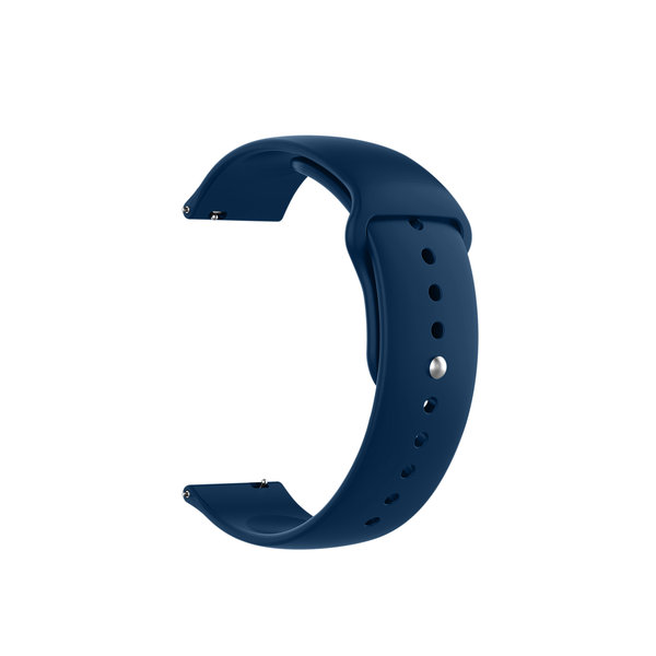 

Blue Silicone Click WatchBand for Samsung/OnePlus/Fitbit Smartwatches (20mm)