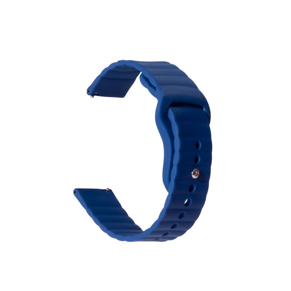

Blue Silicone Sport WatchBand for Samsung/OnePlus/Fitbit Smartwatches (20mm)