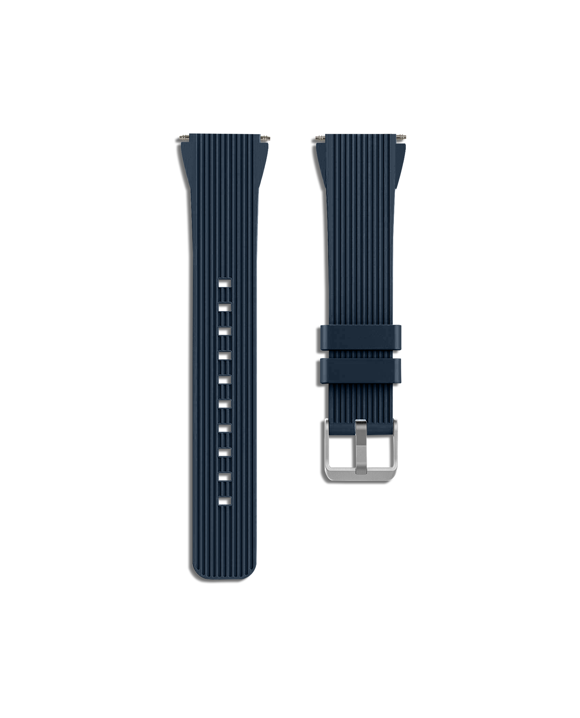 Blue silicone sales watch band