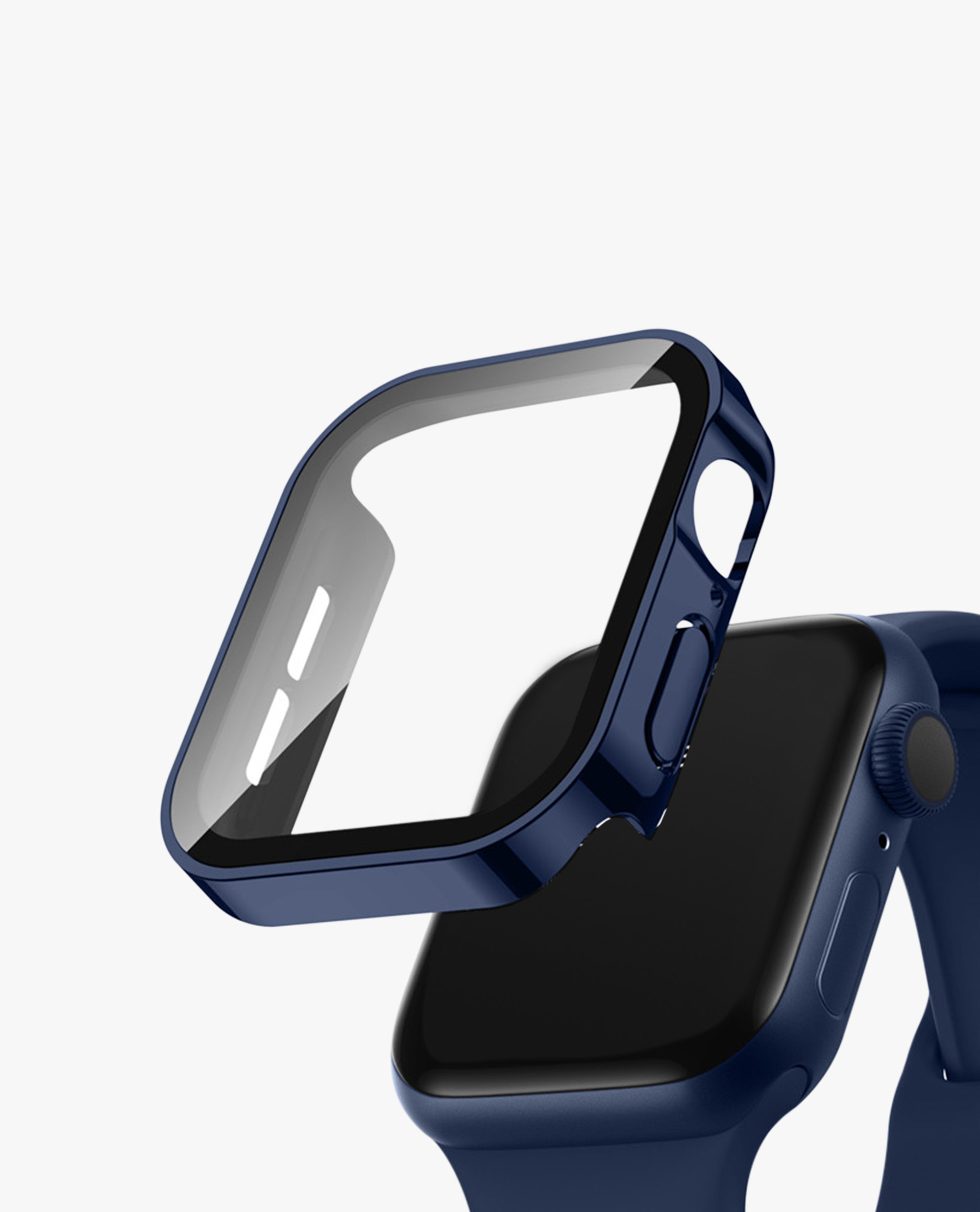 Blue Sleek Fit Apple Watch Series Case with Screen Protector 41mm Buy At DailyObjects