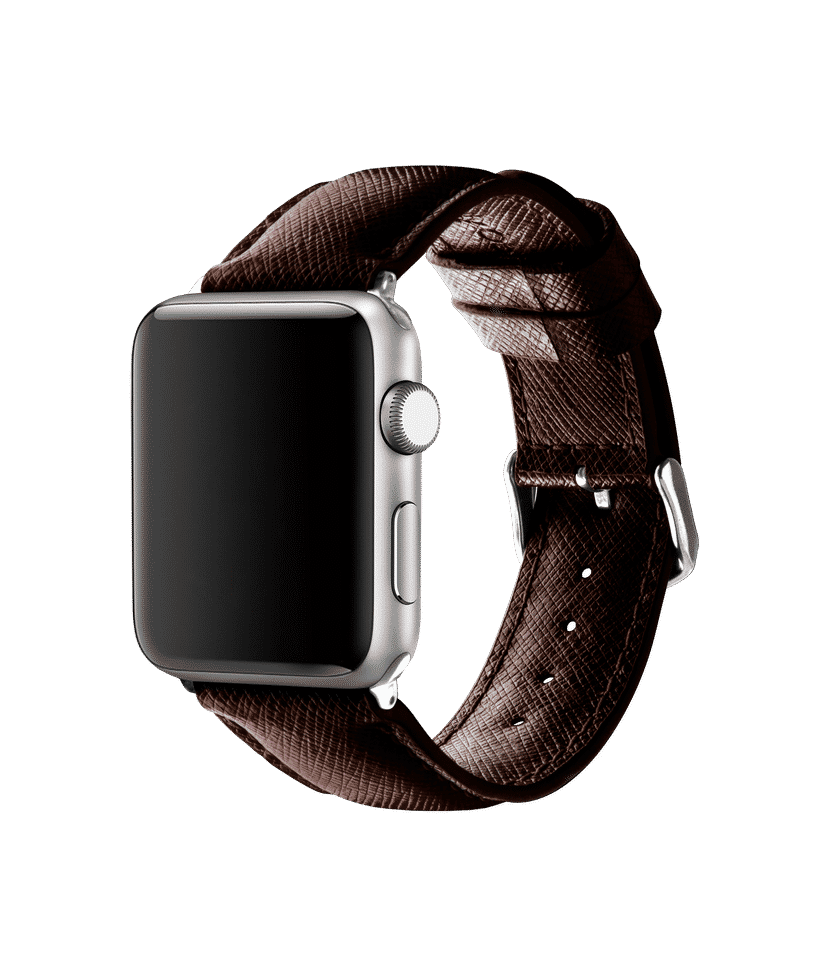 Saffiano leather 2025 apple watch band