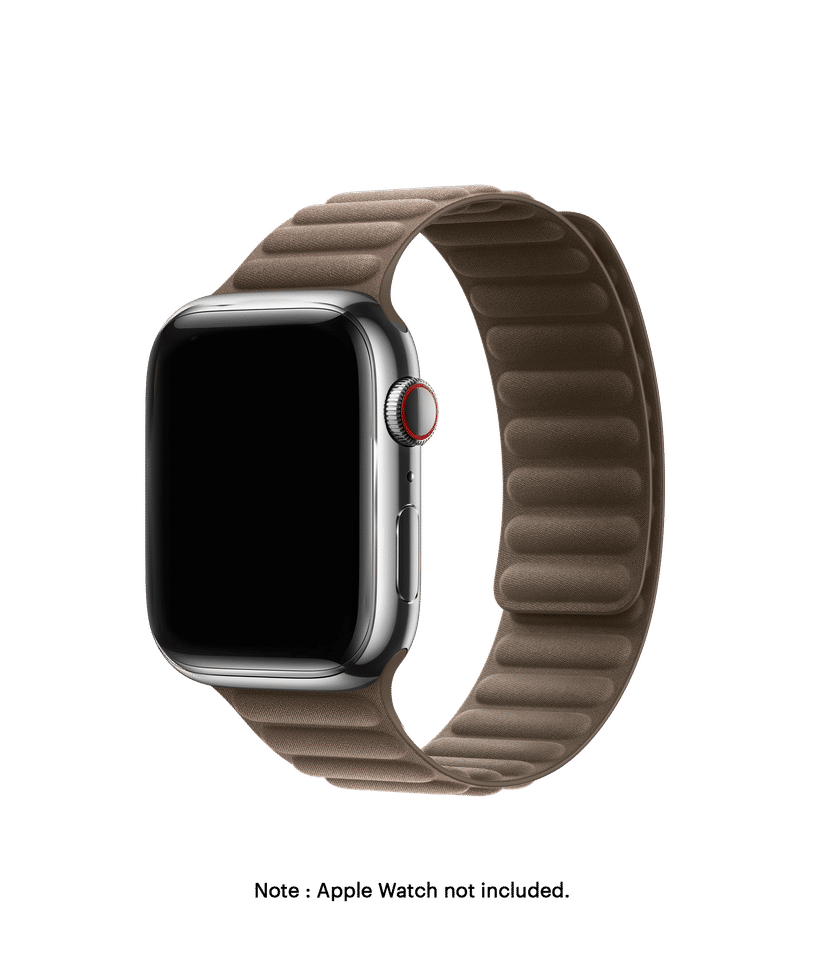 Camel Brown Poppy Magnetic Link Apple WatchBand (42/44/45/46/49/Series10/11  46mm)