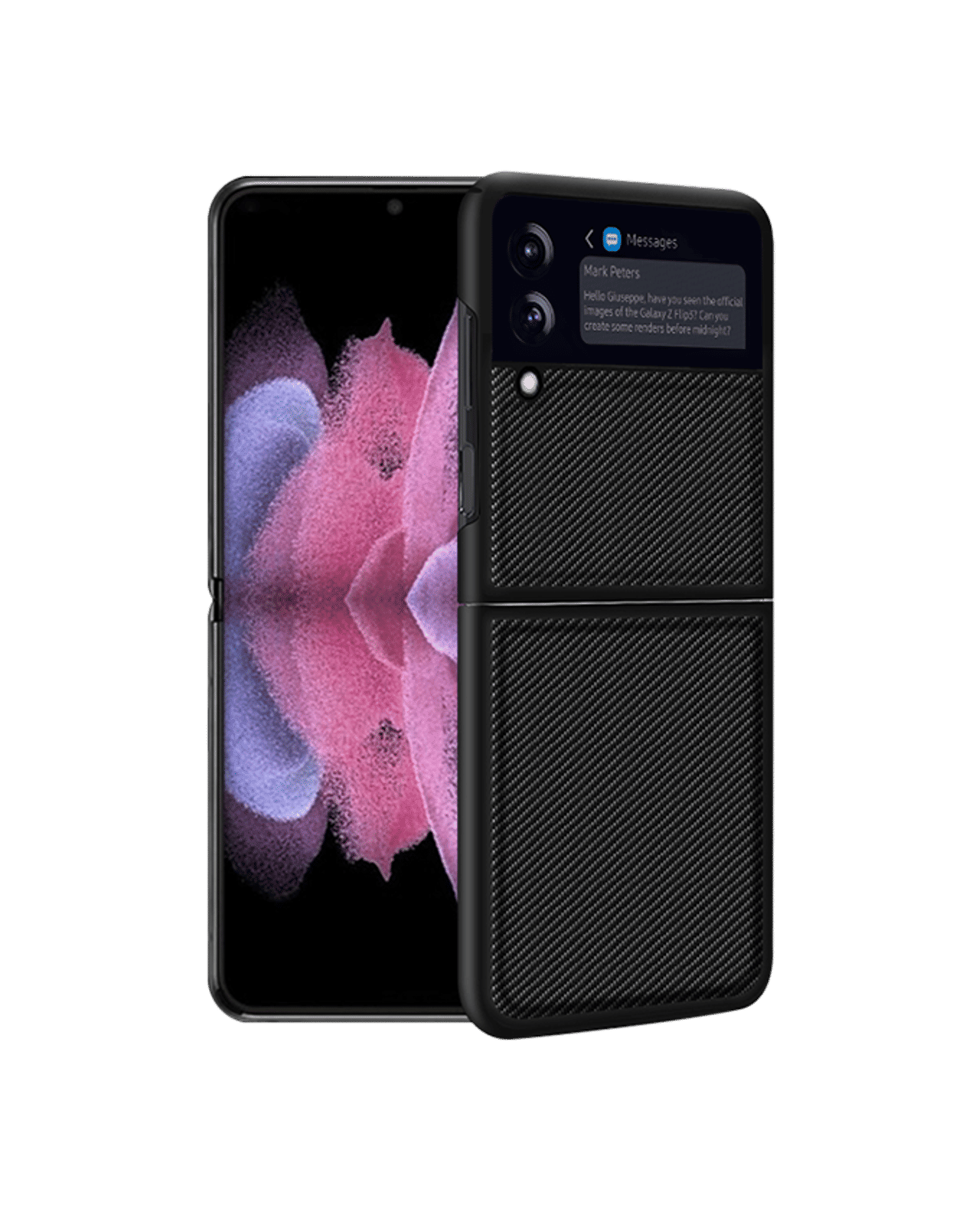 Carbon Fiber Case For Samsung Galaxy Z Flip 3