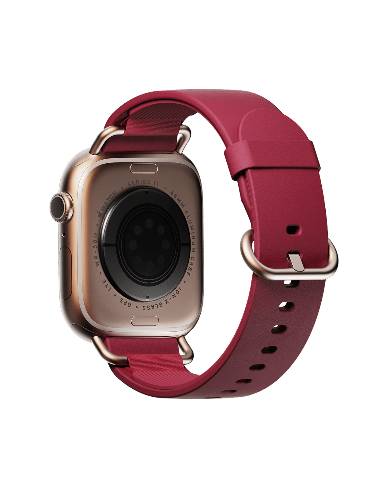 Cherry Ellipse Leather Apple Watch Band (38/40/41mm)