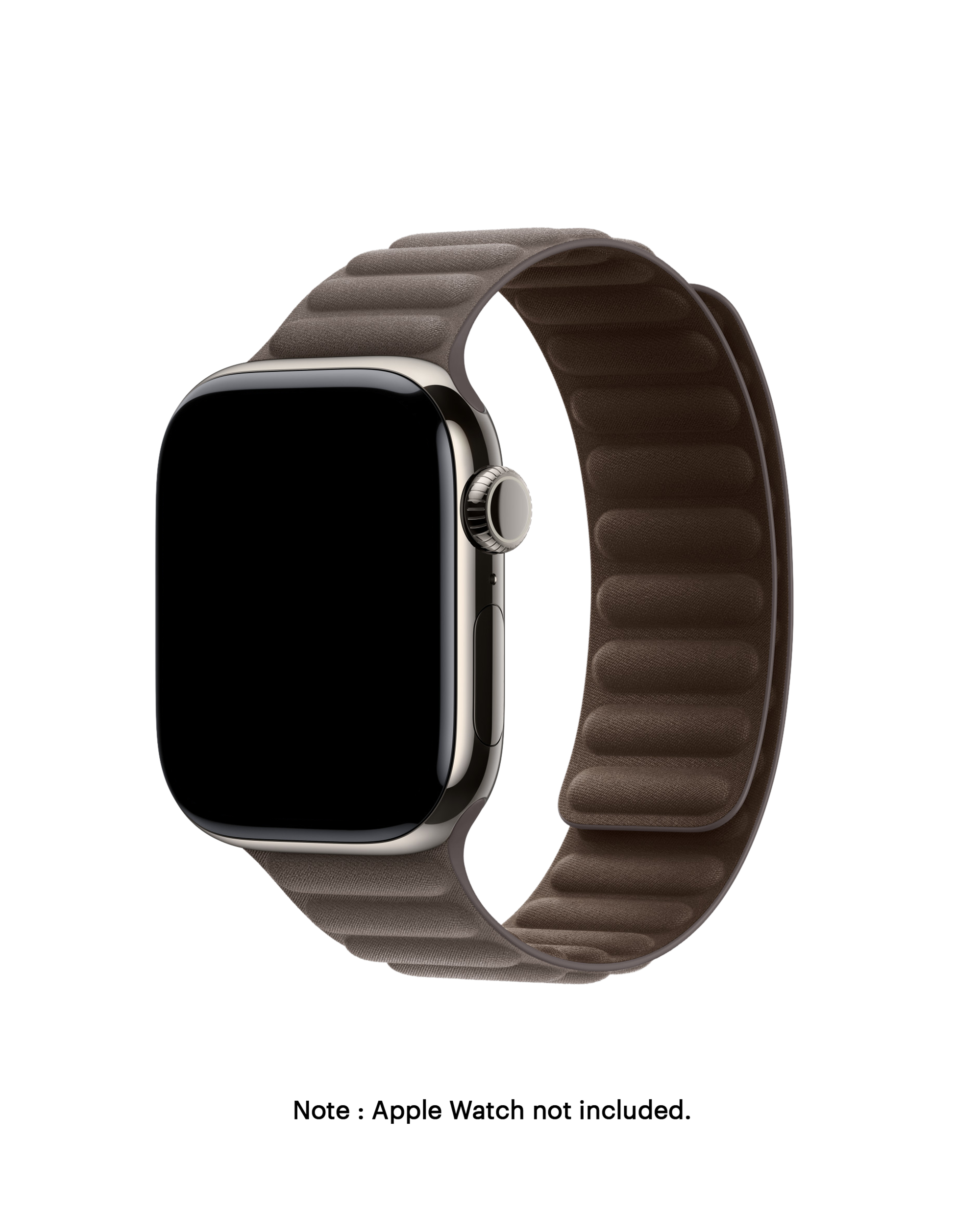 Taupe apple watch band top