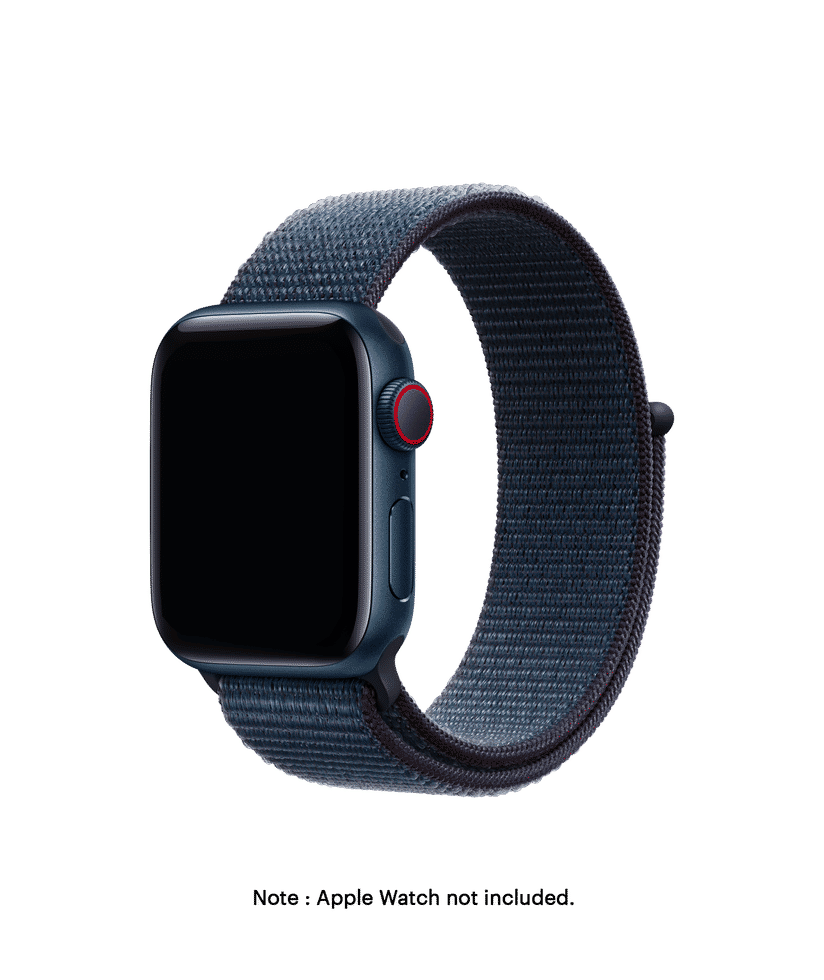 Denim Nylon Loop Apple WatchBand 42 44 45 46 49mm Buy At DailyObjects