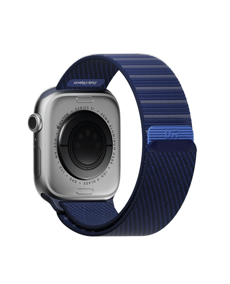 Electric Blue Track Nylon Apple Watch Band (38/40/41mm)