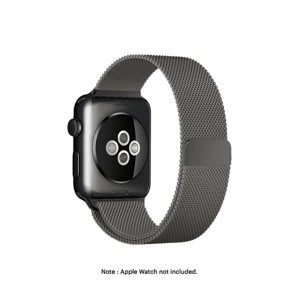 

Graphite Magnetic Milanese Loop Apple WatchBand (42/44/45/49mm)