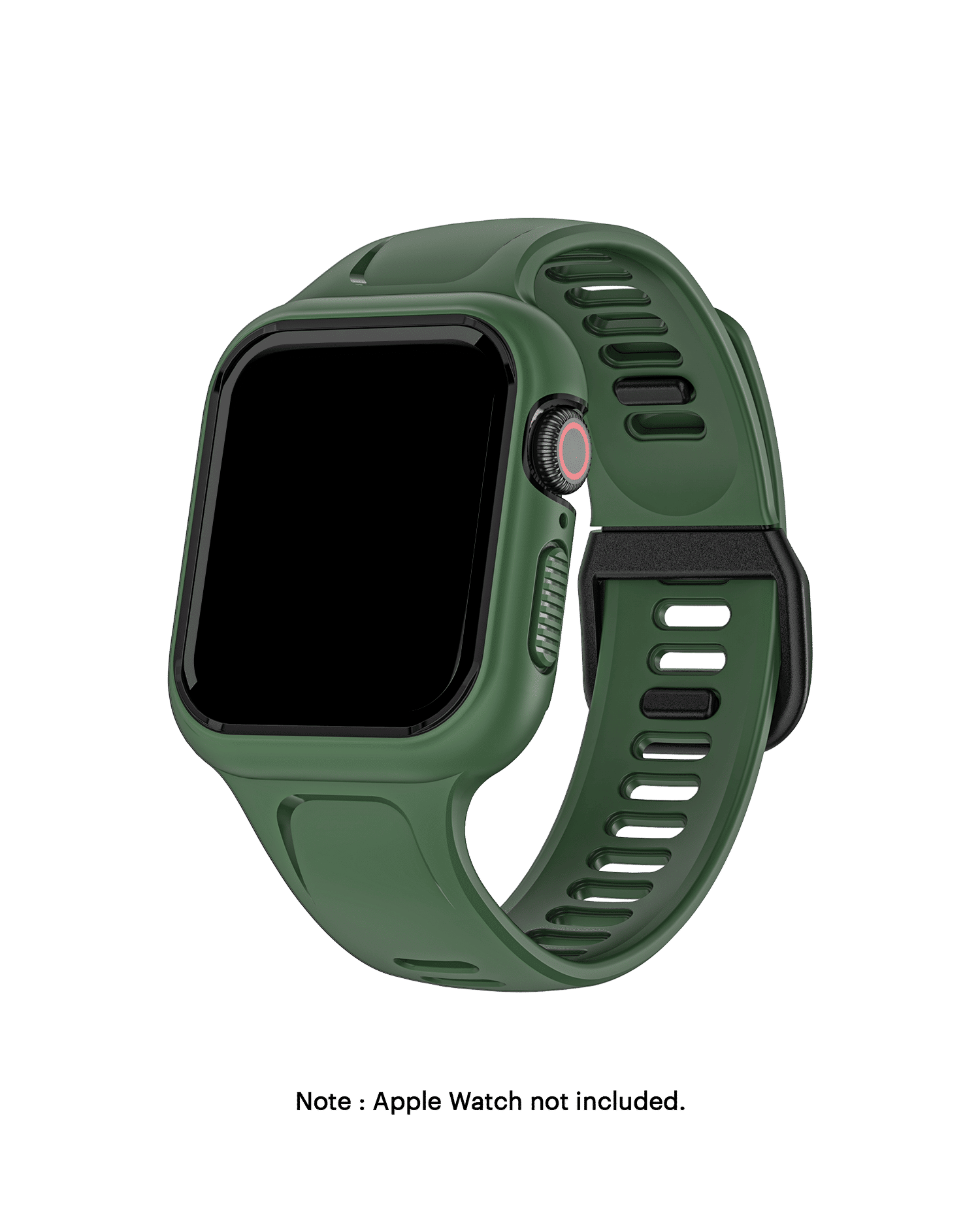 Green Black Dual Lock Apple WatchBand with Protective Bumper Case 40mm Buy At DailyObjects