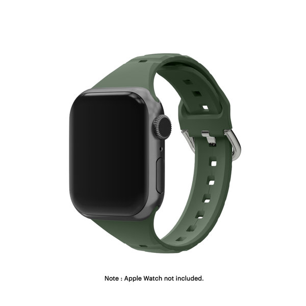 

Green Ribbed Silicone Apple WatchBand (38/40/41mm)