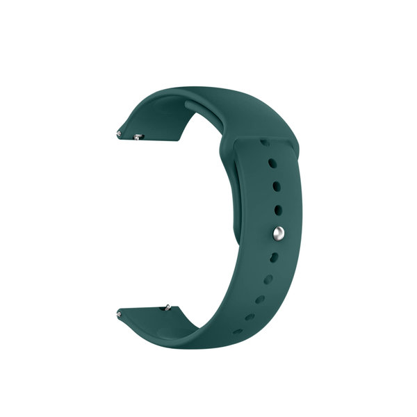 

Green Silicone Click WatchBand for Samsung/OnePlus/Fitbit Smartwatches (22mm)