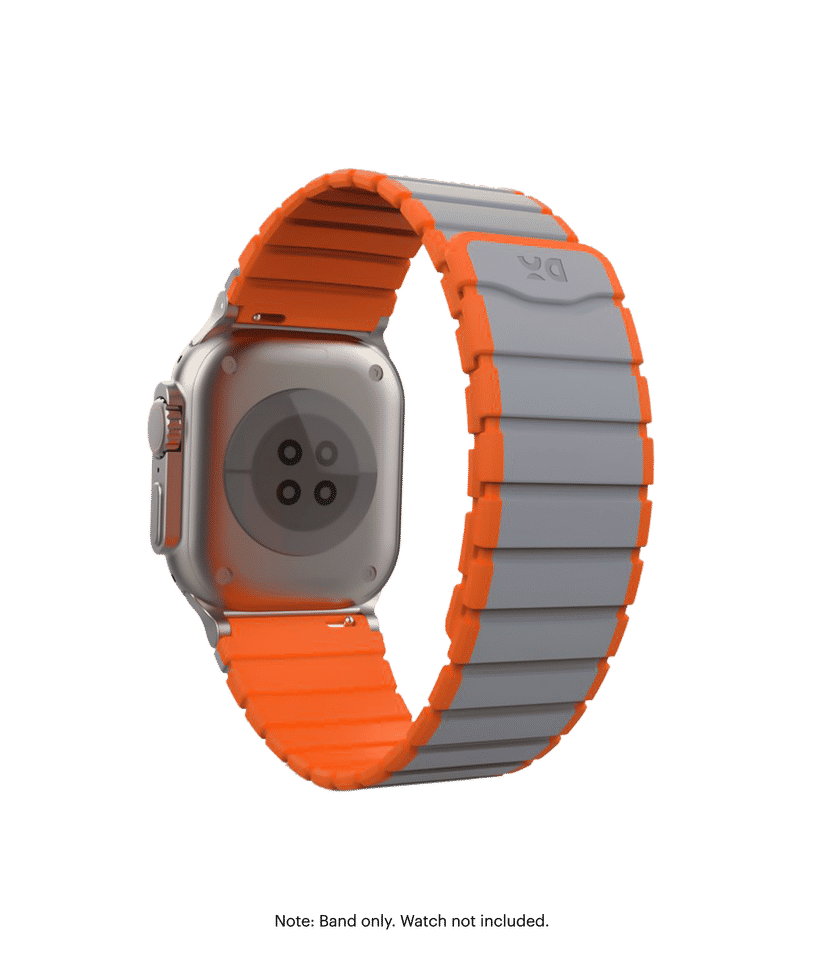 Grey Orange Rim Snap On Apple Watchband 42 44 45 49mm Buy At DailyObjects