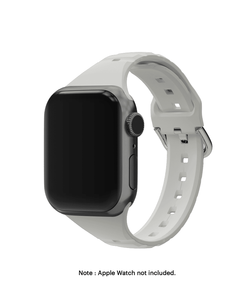SBS Bracelet en silicone Apple Watch 38 / 40mm - Gris