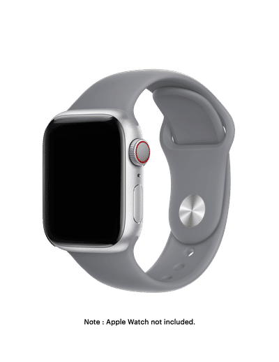 Grey silicone apple watch band best sale