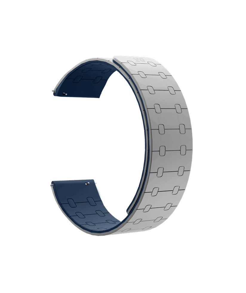 Grey Velour Universal WatchBand for Samsung/OnePlus/Fitbit Smartwatches  (22mm)