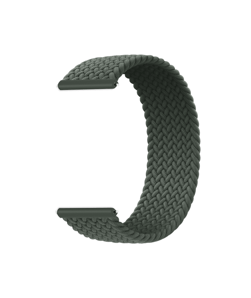 Inverness Green Braided Solo Loop Universal WatchBand 22mm Buy At DailyObjects