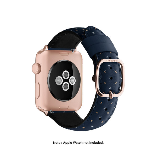 

Little Navy Crosses Leather Apple WatchBand (Gold 42/44/45/49mm)