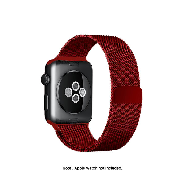 

Red Magnetic Milanese Loop Apple WatchBand (42/44/45/49mm)