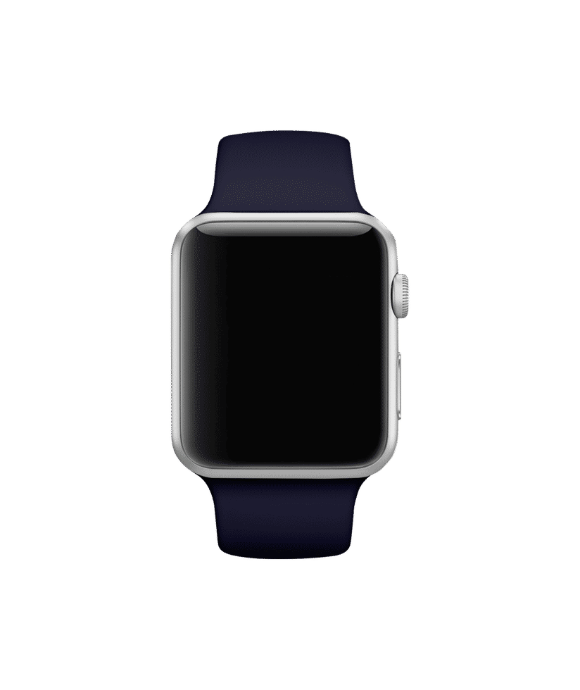 Midnight Blue Silicone Apple WatchBand 42 44mm Buy At DailyObjects
