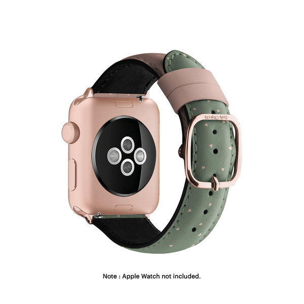 

Mint Lattte Leather Apple WatchBand (Gold 42/44/45/49mm)