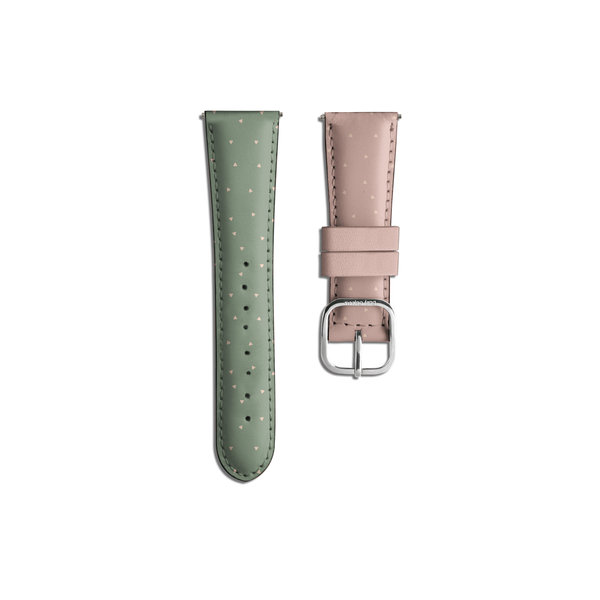 

Mint Lattte Leather WatchBand for Samsung/OnePlus/Fitbit Smartwatches (22mm)