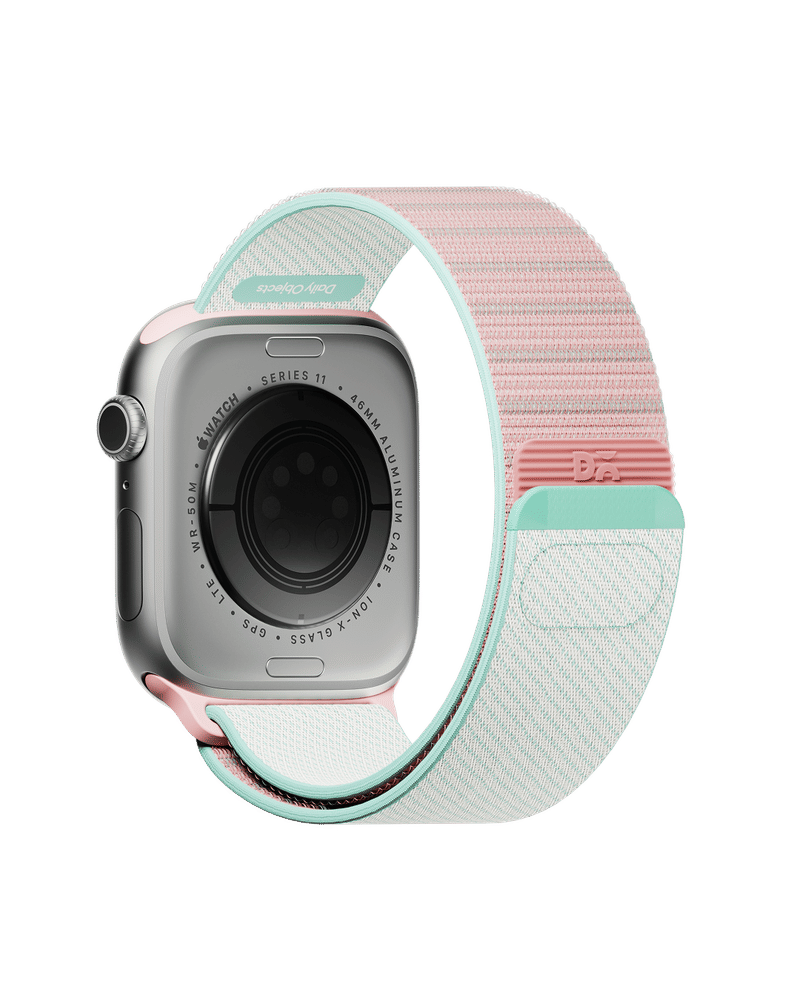 Modern Mint Track Nylon Apple Watch Band (42/44/45/46/49mm)
