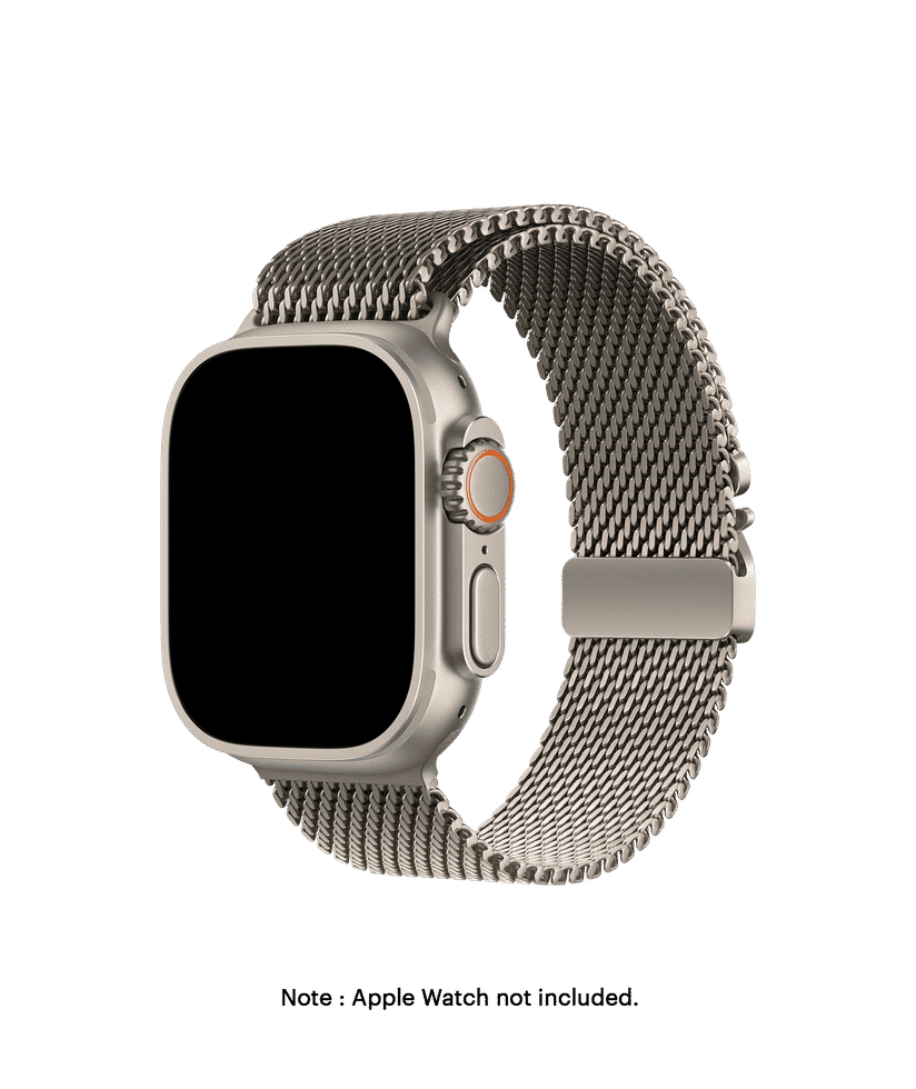 Natural Milanese Loop 2.0 Apple WatchBand 42 44 45 49mm Buy At DailyObjects