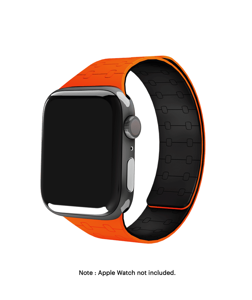 Neon orange apple watch band on sale