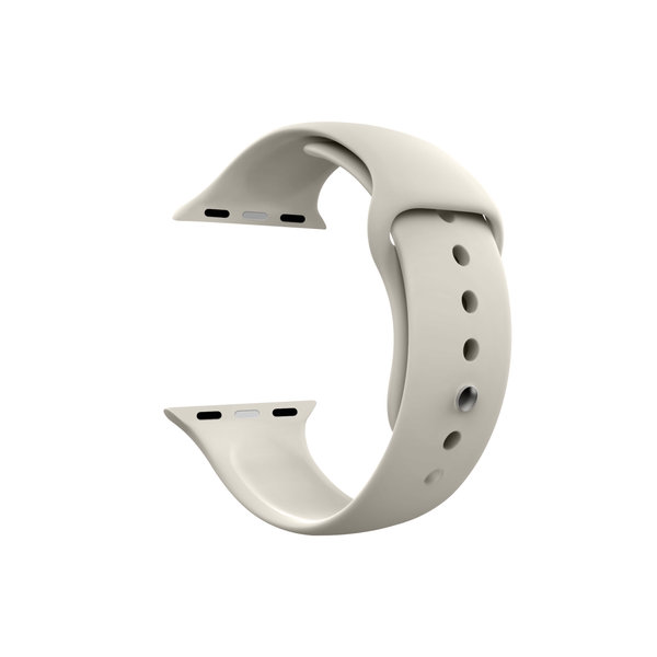 Off White Silicone Apple WatchBand (38/40/41mm)