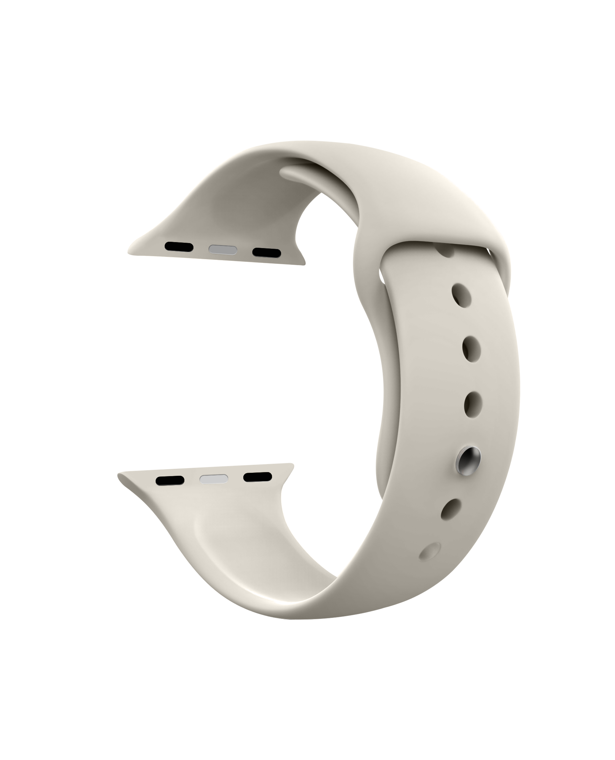 Off White Silicone Apple Watchband (42/44Mm) Buy At Dailyobjects