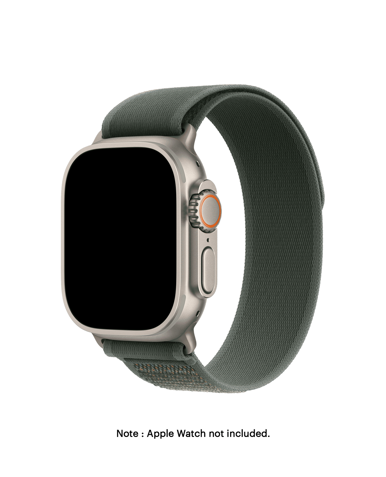 Olive Green Pull Tab Nylon Weave Apple WatchBand (38/40/41/42mm)