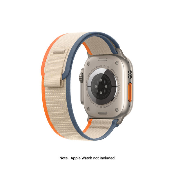 

Orange-Beige Pull Tab Nylon Weave Apple WatchBand (38/40/41mm)