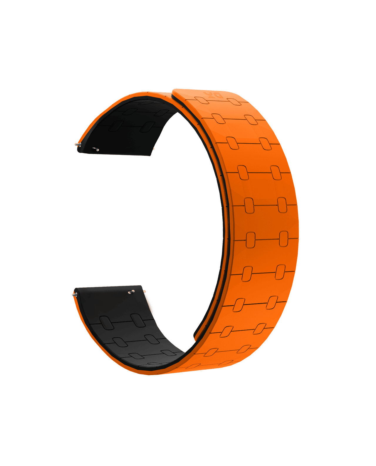 Orange Velour Universal WatchBand for Samsung/OnePlus/Fitbit Smartwatches (22mm)