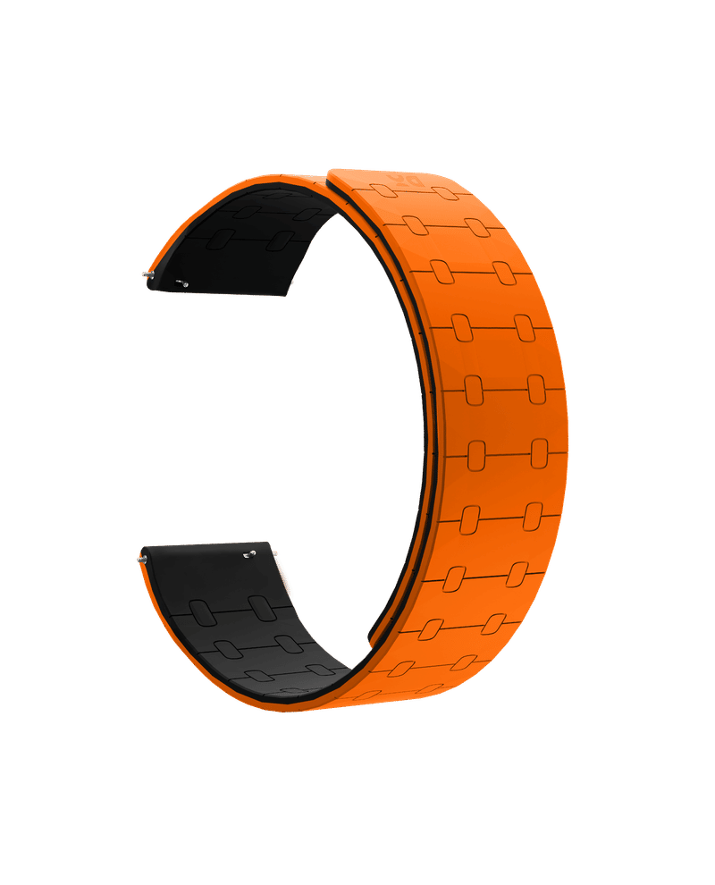 Orange Velour Universal WatchBand for Samsung/OnePlus/Fitbit Smartwatches (22mm)